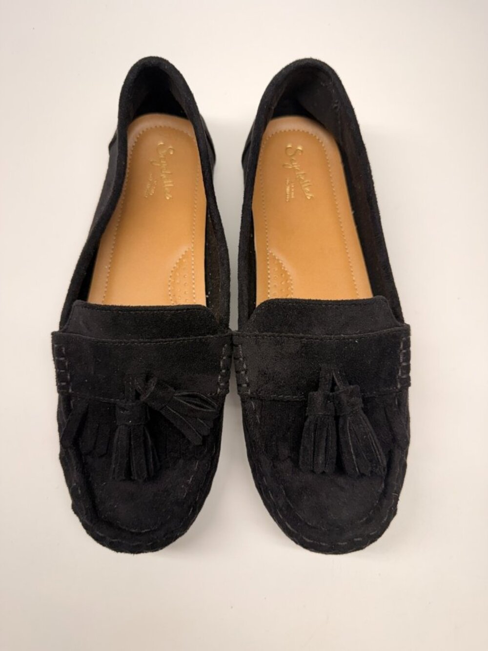 Seychelles Women Silverlake Tassel Mule Black Loafer Sz 8